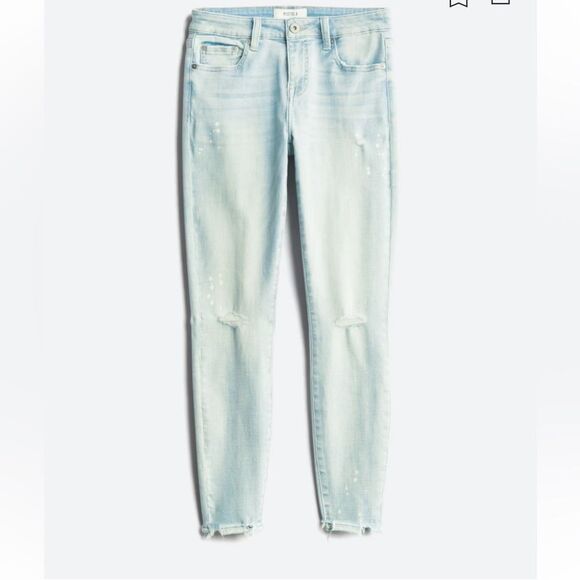 Pistola Arielle Skinny Paint Splatter Distressed Frayed Hem Jean size 12 - Picture 5 of 8